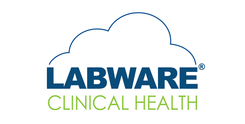 LabWare Clinical Health Solution logo – Laboratory Information Management System (LIMS) for clinical and public health laboratories.